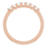 14K Rose 1/3 CTW Natural Diamond Anniversary Band